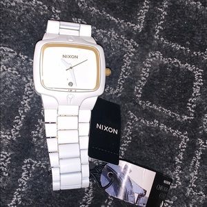 White Nixon chroma coat watch